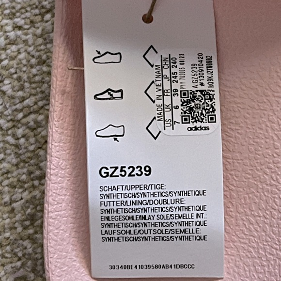 💝 Nwt New Adidas ADILETTE Aqua Slides Vapour Blush Pink 7 - Picture 8 of 8